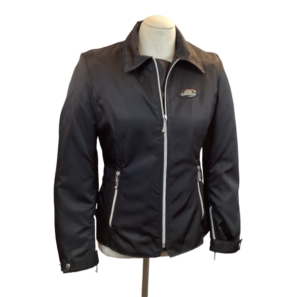 VTG Alpinestars Padded Motorcycle Racing Jacket Black